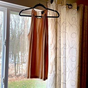 Gold color sleeveless top